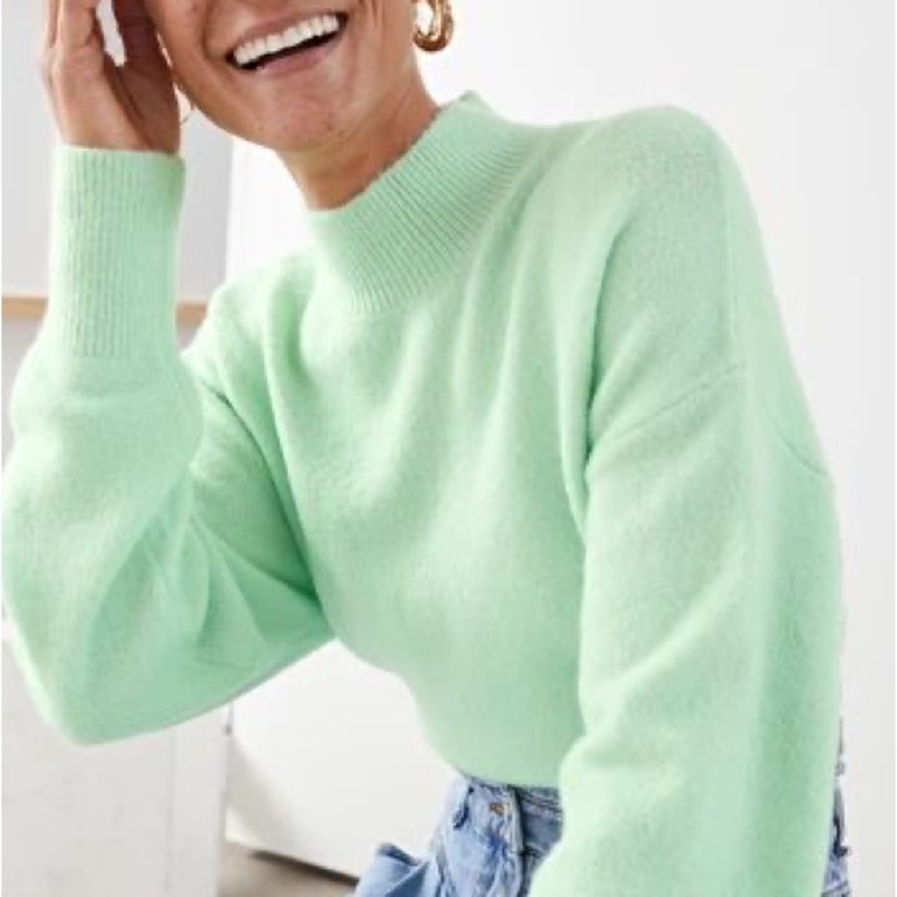 & Other Stories Mock Neck Sweater